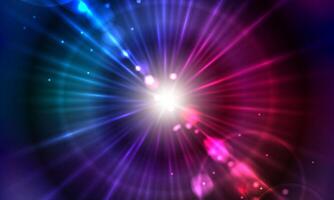 Abstract rainbow rays background. Starburst or sunburst with rainbow colors. dark shine. vector
