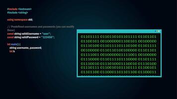 Computer hacker screen pop up window running program code 4k video