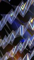 Background Animation With Glowing Wavy Line Pattern video