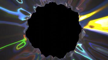 Glowing Background Animation With Round Copy Space For Text Concept video