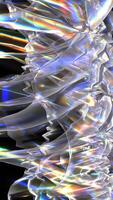 Animation Of Wavy Curvy Lines Background With Glowing Lights video