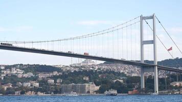 Bosphorus bridge in Istanbul, Turkey video
