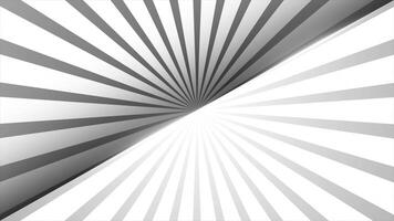 white color retro circle radial rotating ray abstract Loop-able geometrical background for presentation purpose video