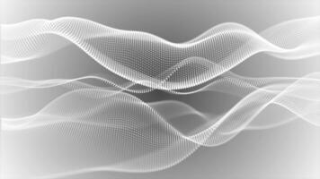 white color 3d wavy circular dots modern design Loop-able geometrical background video