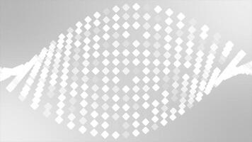 white color appearing and disappearing rhombus shapes modern design loop able dark geometrical background video