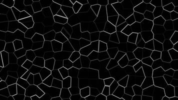 white color glowing cell pattern mesh design Loop-able abstract dark background video