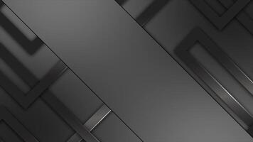 black color dark glossy geometrical pattern rectangular shapes luxury background video