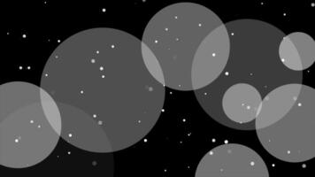 white color bokeh particles modern design dark geometrical background video