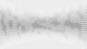 white color circular dots big data hi-tech design Loop-able technology background video