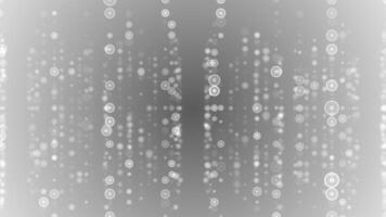 white color appearing and disappearing sci-fi 3d circular shapes element hi-tech design 3d dark technology background video