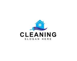 Home cleaning service design with house and squish isolated on white background vector