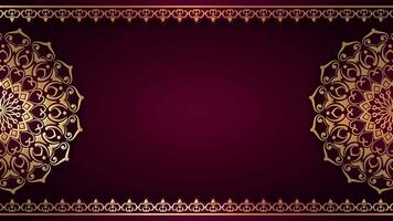 A golden background with a circular pattern video