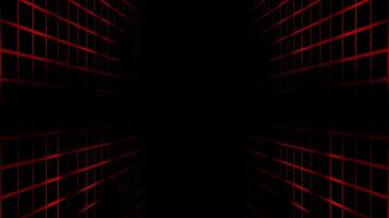 red color 3d square box grid pattern geometric design Loop-able black seamless background video