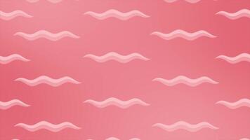 red color simple and classy wavy lines modern design Loop-able geometrical background video
