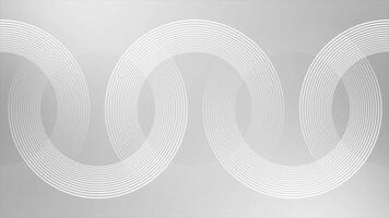 white color multiple lines in circular shape gradient design Loop-able geometrical background video
