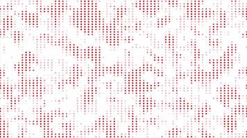 Red color circular dots appearing and disappearing modern design Loop-able geometrical background video