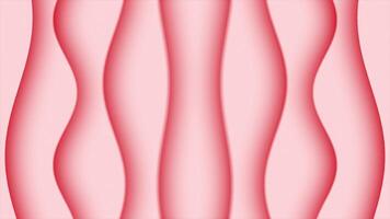 red color simple and classy wavy lines abstract design Loop-able geometrical background video