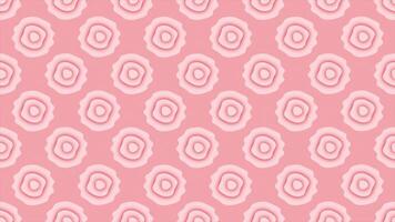 Red color multiple 3d depth circular paper cut out forming wavy pattern modern design Loop-able geometrical background video