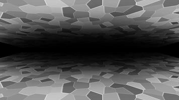 white color mosaic tile pattern with 3d space modern design geometrical background video