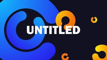 UNTITLED TITLE WITH CIRCLE BACKGROUND video