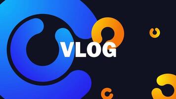 VLOG TITLE WITH CIRCLE BACKGROUND video