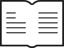 Modern Open Book Icon Design for Art and Illustration vector