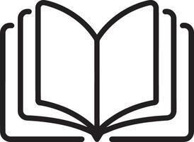Clean Art-Inspired Icon of an Open Book for Branding vector