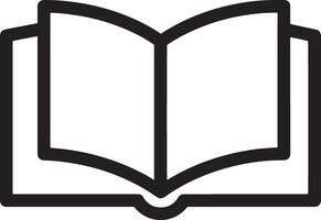 Clean Open Book Icon vector