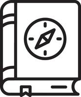 Sleek and Simple Closed Book Icon with Campus Symbol vector