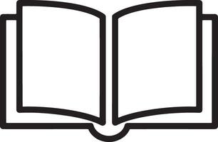 Stylized Open Book Icon for Modern Educational Applications vector