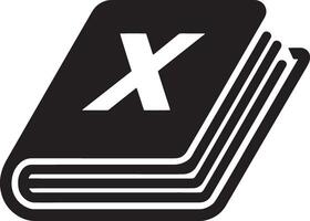 Minimalistic Closed Book Icon vector