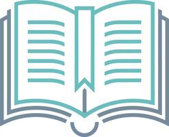 Open Book Illustration Icon for Creative Projects vector