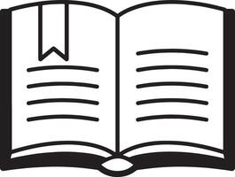 Contemporary Open Book Icon Design for Artistic Branding vector