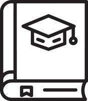 eek Closed Book Icon with Educational Design Elements vector