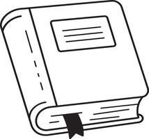 Modern Art Icon. Minimalistic Closed Book Design vector