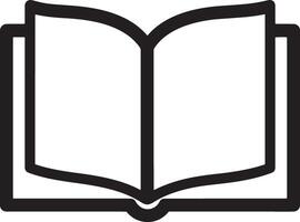 Minimalistic Open Book Illustration Icon for Modern Branding vector