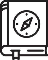 Minimalist Icon of a Closed Book Featuring a Campus Symbol vector
