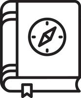 Clean Illustration of a Closed Book Icon with Campus Symbol vector