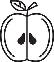 Apple Art Illustration on a Bright White Background vector