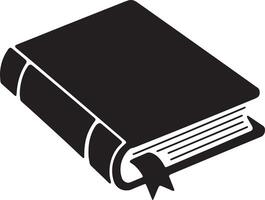 Minimalistic Illustration of a Closed Book vector