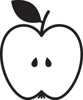 Stylized Apple Illustration with a Fresh White Canvas vector