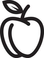 Modern Apple Illustration with a Clean White Backdrop vector