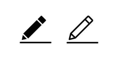 Edit Icon with Pen Illustrates Easy Content Modification. vector