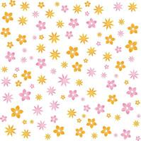 flower pattern in white background vector