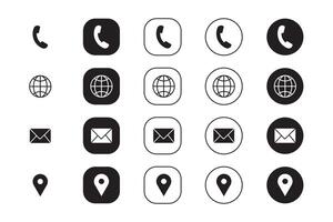 Minimalist Communication Icon Set vector