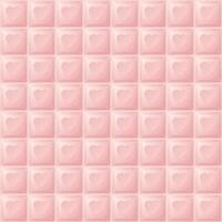 Sweetmeat strawberry flavor with heart shape seamless pattern background graphic illustration. vector