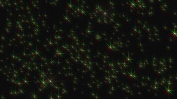 Abstract Night sky with glowing stars particles sparkling on black background. animated overlay effect. video