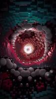 Inks splash macro. Liquid abstract background. The Universe Cosmos Eye of God Nebula video