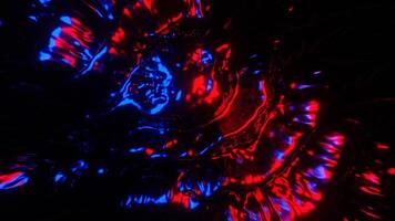 Blue and Red Beautiful Abstract Liquid Background VJ Loop I 4K video
