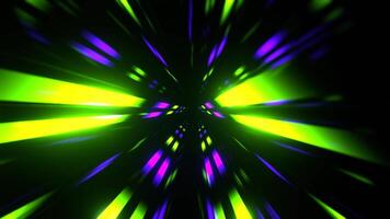 Purple and Light Green Infinity Neon Abstract Tunnel Background VJ Loop I 4K video